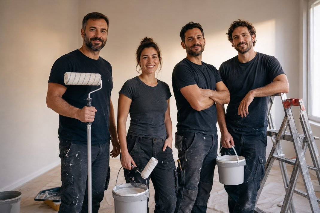 Equipo de pintores profesionales de Pintovilanova en Vilanova i la Geltrú